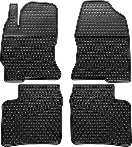 سجادات أرضية السيارة مناسبة خصيصًا لسيارة Toyota Prius 2016 2017 2018 2019 2020 2021 2022/2017-2022 Toyota Prius Prime عديمة الرائحة وقابلة للغسل من المطاط عالي التحمل (جميع الأحوال الجوية) مجموعة بطانات أرضية باللون الأزرق in Kuwait