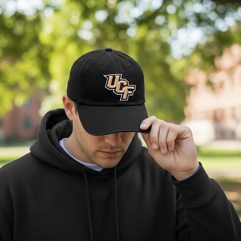 قبعة بيسبول جامعة صبار الصحراء بوسط فلوريدا فرسان UCF قبعات مطرزة بحواف قبعة قابلة للتعديل بحزام قماش للبالغين (النمط 1) أسود in Kuwait