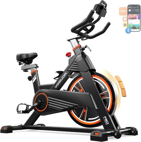 YOSUDA Indoor Cycling Bike Stationary - Exercise Bike for Home Gym with Comfortable Seat Cushion, Silent Belt Drive, iPad Holder (2024version) in Kuwait