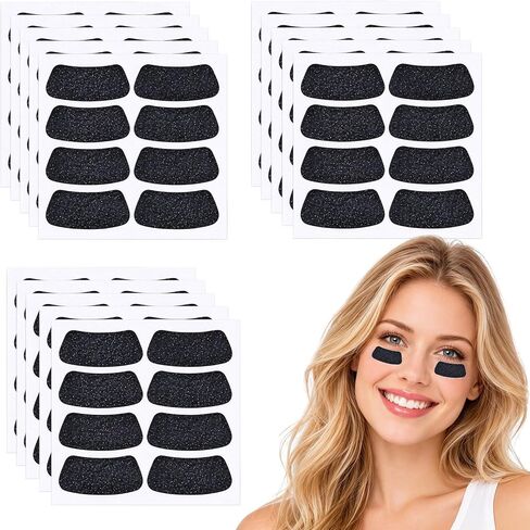 120Pcs Sports Eye Black Stickers for Kids Eyeliner Strips Adhesive Football Eye Stickers for Team Spirit Accessories Sports Game Themed Supplies(Black) in Kuwait