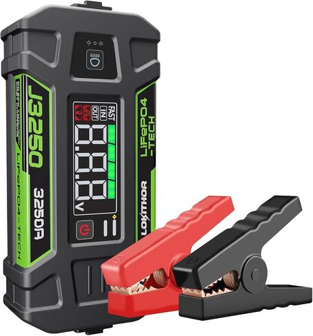 J3250 12V Jump Starter Lithium Iron Phosphate (LiFePO4) Car Starter Battery for Upto 9.5L Gas and 7.5L Diesel Engines with 60W Two-Way Fast Charging, Super-Safe and 2000 Cycle Life in Kuwait