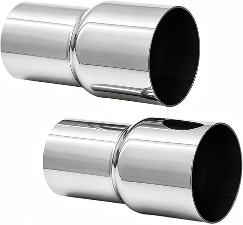 2 PCS Universal 2.25" ID 2.5" ID Exhaust Pipe Adapter Connector Reducer 304 Stainless Steel 2.25 Inch to 2.5 Inch 2 1/4" ID to 2 1/2" ID kit in Kuwait