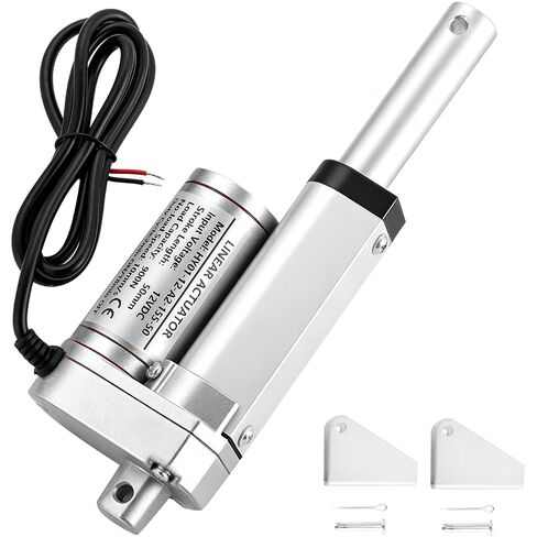 MAOPINER DC12V 12inch Stroke Linear Actuator with Mounting Bracket 900N(202lbs) Maximum Lift 10mm/s for Recliner TV Table Lift Massage Bed Electric Sofa Linear Actuator in Kuwait