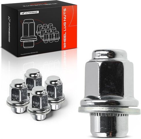صواميل عجلة A-Premium M12-1.50 متوافقة مع Toyota Camry RAV4 Prius Corolla Chrysler Sebring Lexus RX330 RX350 RX400h مجموعة 5 قطع أمامية أو خلفية in Kuwait