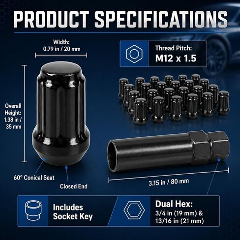 M12x1.25 صواميل العروة، مجموعة أجزاء ملحقات العجلات من 20 قطعة من الكروم 12x1.25 صواميل العروة البديلة لإنفينيتي EX35 EX37 FX35 FX37 نيسان ماكسيماس باثفايندرز عجلة ما بعد البيع من الكروم صواميل العروة المغلقة in Kuwait