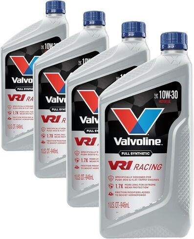 زيت محرك فالفولين VR1 Racing الاصطناعية SAE 20W-50، 1 كيو تي، علبة 6 in Kuwait