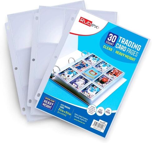 540 Pocket Baseball Card Sleeves - Trading Card Sleeve - Card Sleeves for Baseball Cards Pokemon Cards Sports Cards Soccer Cards Football Cards 9-Pocket Plastic Card Protectors Fit 3 Ring Binder in Kuwait