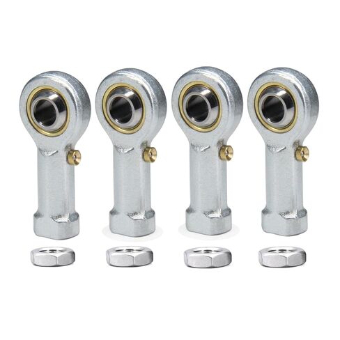 Befenybay 4pcs PHSB4 Rod End Bearings 1/4-inch Bore Pre-Lubricated Bearings 1/4-28 Female Thread Right Hand with Jam Nuts in Kuwait