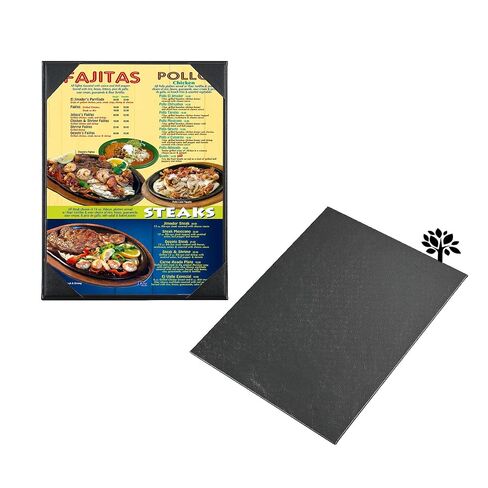 3 Packs Menu Covers Holders 8.5x11 Inches, Black Leather Menu Holder Covers Single View Page Panel for Restaurant,Wine List, Drinks, Cafes, Bar, Hotel(8.5x11 inch/Single View /3 packs) in Kuwait
