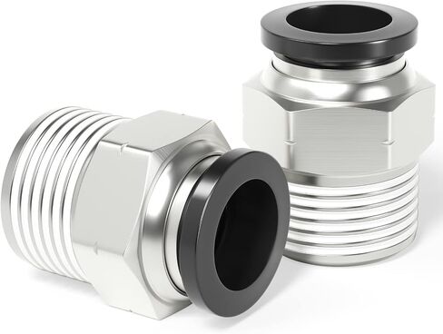 TAILONZ PNEUMATIC ذكر مستقيم 10 مم أنبوب OD × 3/8 بوصة NPT خيط دفع لتوصيل التركيبات PC10-N3 (عبوة من 10) in Kuwait