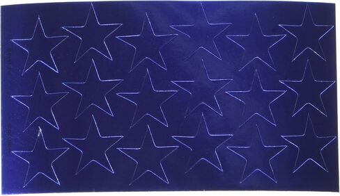 Eureka Back to School Classroom Supplies, Presto-Stick Foil Stars, 1/2 Blue, 250 pc in Kuwait
