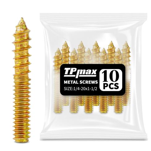 10 Pack 3/8-16 x 2-1/2 Inch Hanger Bolts Double Headed Bolts Self-Tapping Screw Hanger Bolts for Furniture (3/8-16" x 2-1/2") in Kuwait