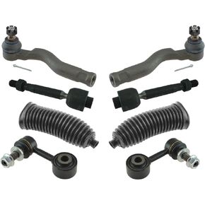 TRQ Front Steering & Suspension Kit Compatible with 2008-2020 Toyota Sequoia 07-2020 Tundra