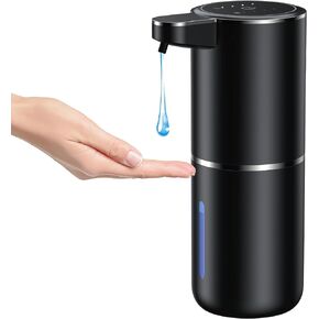 Automatic soap Dispenser touchless Automatic Liquid Soap Dispenser 4 Adjustable Soap Dispensing Levels Wall Mount for Kitchen and Bathroom