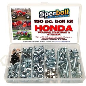 150pc Specbolt Fasteners Brand Bolt Kit: fits TRX250R Fourtrax & ATC250R Quad and Three Wheeler TRX 250R & ATC 2 Strokes