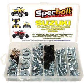 Specbolt Fasteners 150pc Bolt Kit: Suzuki - LT-R450 LTZ400 Z250 Model Series ATVs