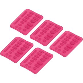 MECCANIXITY 80pcs USB Port Plugs Covers Caps Silicone Anti Dust Protector for Type C/USB C, USB Female Plug, RJ45, SD Card, Headphone Ports, Rose Red(16pcs/Set) in Saudi Arabia