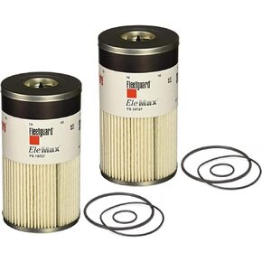 Genuine Fleetguard - Cummins Filtration FS19727 Fleetguard Fuel Filter Water Separator (Pac of 2), Replaces Baldwin PF7895, Donaldson P551052, Luber Finer L5467FNXL, Wix 33727