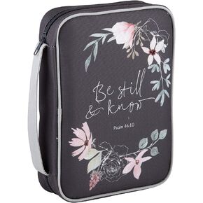 Creative Brands Faithworks - Poly Canvas Bible Cover with Carry Handle and Front Pocket Gifts of Faith Collection, 7 x 10-Inch, Be Still