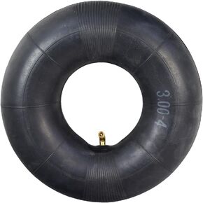 AlveyTech 3.00-4 (10" x 3) Inner Tube with Bent Valve Stem - Fits Pocket Rocket, E300 Electric Scooter, Chopper, Mini Gas Dirt Bike Replacement Parts, Go Kart Tubes, Hand Cart Trucks, Lawn Mowers (1)