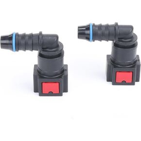 Urea Connector Female 5/16" Tube to Male 5/16" Barb for AdBlue Tube, Pack of 2