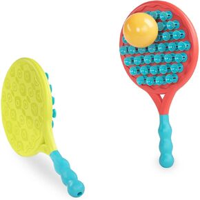 B. toys – Paddle Popper – Paddle Game Set – 2 Suction Paddles & Ball – Catch & Toss Sports Games – Outdoor Playset for Kids – 3 Years +