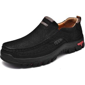 Men Casual Shoes Leather Slip On Loafers Walking Shoes for Work Office Dress Outdoor