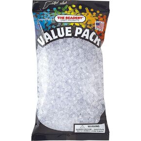 The Beadery 8mm Faceted Bead in Crystal, Small, 900-Pieces