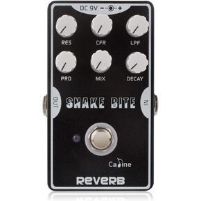 Caline CP-26 Snake Bite Acoustic Guitar Electric Effects Pedal Reverb Delay Digital Analogy Multi Distortions True Bypass Black