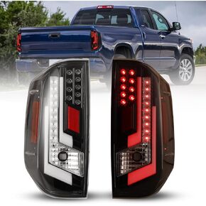ROXX LED Tail Lights Fit for 2014-2021 Toyota Tundra, Tail Lights Assembly Replacement for Toyota Tundra Pickup 1 Pair (Smoked Lens)