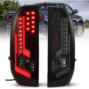 ROXX LED Tail Lights Fit for 2014-2021 Toyota Tundra, Tail Lights Assembly Replacement for Toyota Tundra Pickup 1 Pair (Smoked Lens) in Kuwait