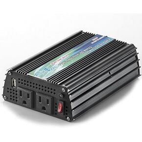 300W Pure SINE Wave Power Inverter 600 WATT Surge 12V DC to 120V AC with USB Charger Output!