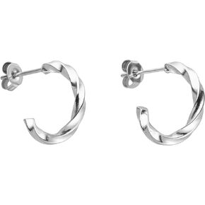 PURELEI® Kelani Hoop Earrings – Stainless steel jewelry – Water-resistant earrings for women – 0,59 inch diameter – Fashion jewelry for your individual look