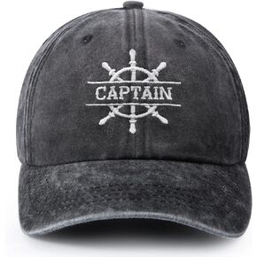 Captain Hat, Boat Captain Hat, Captain Hats for Men Women, Gifts for Boat Owners, Boating Gifts, Navy Baseball Cap