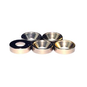 50pcs M4 Countersunk Washers Alloy Aluminum Screw Gaskets (Black)