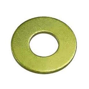 Small Parts Steel Flat Washer, Zinc Yellow Chromate Plated Finish, Grade 8, ASME B18.22.1, 1-1/8" Screw Size, 1-1/4" ID, 2-3/4" OD, 0.145" Thick (Pack of 5)
