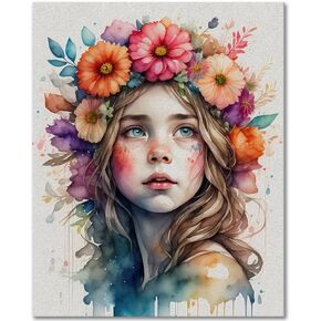 Butterfly Paint by Numbers, DIY Paint by Numbers Kit for Adults, Watercolor Animal Adults' Paint-by-number Kits, 16x20 Inch Frameless Paint by Numbers Kits with Paintbrushes and Acrylic Pigment