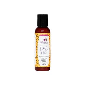 Pollynation "LOL" Loads of Love Hair Oil (2 oz) | Multi-Benefit Hair Oil for all Hair Types | Organic Castor Oil & Natural Ingredients for Protection with Dry Skin or Hair | Handcrafted, 100% Pure