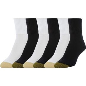 GOLDTOE Women's Classic Turn Cuff Socks 6 Pack