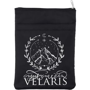 Novel Merchandise Book Sleeve A Court of Thorns and Rose Book Cover Meet Me in Velaris Gift The Night Court Gift SJM Literature Gift (MeetVelaris Bblk)