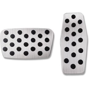 at Brake Gas Fuel Foot Pedal Cover Compatible for Chevrolet Cruze Malibu Impala Equinox, Cadillac XTS,Buick Envision Regal Anti-Slip Pad Accessories No Drill