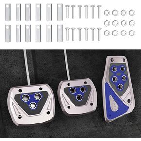 Car Pedal Covers, Non-Slip Gas and Brake Pedals Covers for Safe Driving, Manual Transmission Brake Pedal Covers, Gas Fuel Petrol Clutch Foot Pedals Universal Car Accessories for Most Car in Kuwait