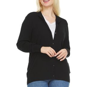 Women's Lightweight Crewneck Cardigan Sweater