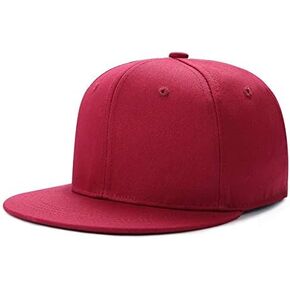 Boolavard Infant to Toddler Kid's Plain Structured Flatbill Snapback Cap