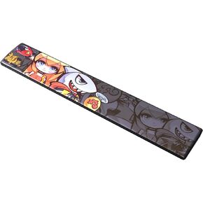 80% Anime Keyboard Wrist Rest Pad, Faux Leather Gaming Wrist Rest for 75% 87-Key TKL Mechanical Keyboard, Soft Memory Foam Wrist Support, Ergonomic Slope Angle Design (80% Tenkeyless, Black)