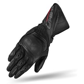SHIMA MIURA Motrocycle Gloves for Women - Touchscreen Summer Sport Leather Biker Riding Gloves with Protector, Reinforced Palm (Black, XS)