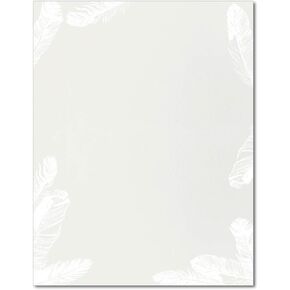Soft Feathers Stationary Paper - 80 Sheets