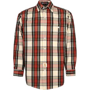 BOCOMAL FR Shirts Plaid 4.5oz Lightweight for Summer Flame Resistant Men's Fire Retardant Shirt-CAT1