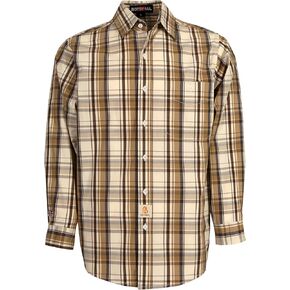 BOCOMAL FR Shirts Plaid 4.5oz Lightweight for Summer Flame Resistant Men's Fire Retardant Shirt-CAT1