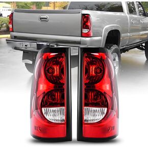 AUTOONE - For 2003 2004 2005 2006 Chevy Silverado Tail Light Assembly Factory OEM Taillights Compatible with Chevrolet Silverado 1500/ 2500HD/ 3500, Driver & Passenger Side